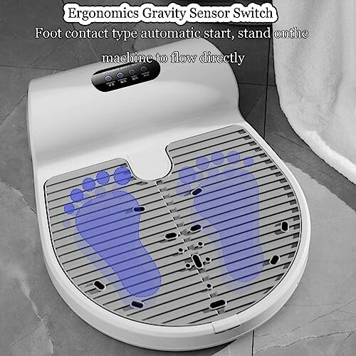 Foot contact type automatic sensor switch with footprint design.